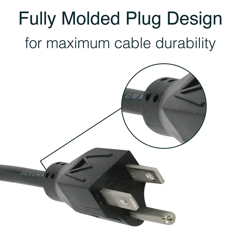  [AUSTRALIA] - C2G Power Cord, Replacement Power Cable, 3 Pin Connector, For Computers, TVs, Monitors, & More, 18 AWG, Black, 10 Feet (3.04 Meters), Cables to Go 03134 10ft Universal
