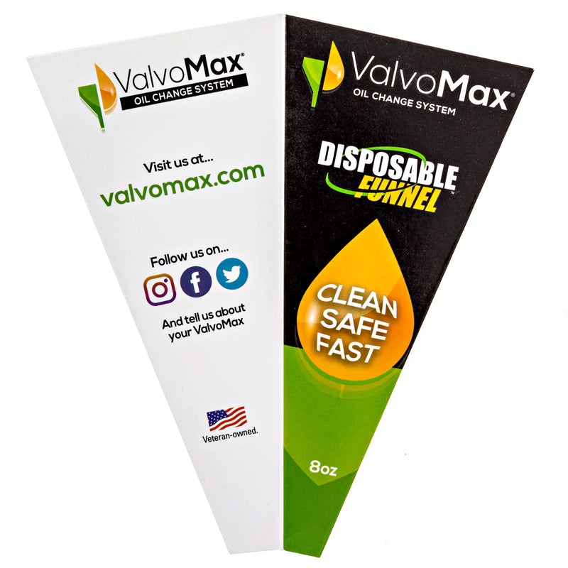  [AUSTRALIA] - ValvoMax Disposable Funnel - Clean, Safe, Fast! - 8 oz - Pack of 12