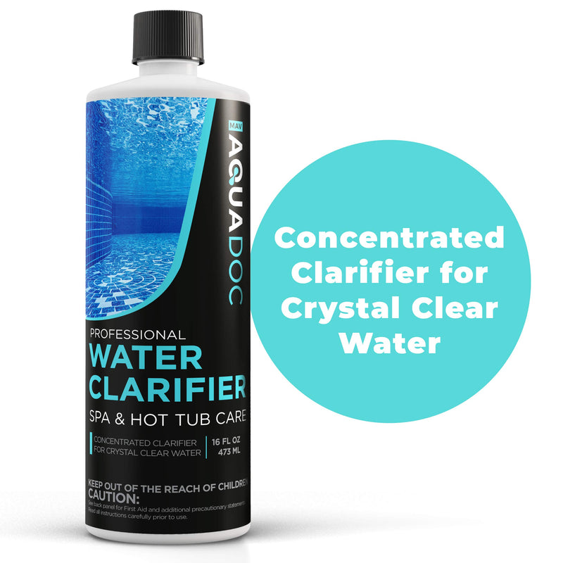 MAV AquaDoc Spa Clarifier & Hot Tub Clarifier for Fast Acting Cloudy Water Treatment, The Spa Clarifier Hot Tub Owners Love, Use Our Hot Tub Water Clarifier to Keep Your Spa Clear & Balanced 16oz 1 Pack of Spa & Hot Tub Clarifier - LeoForward Australia