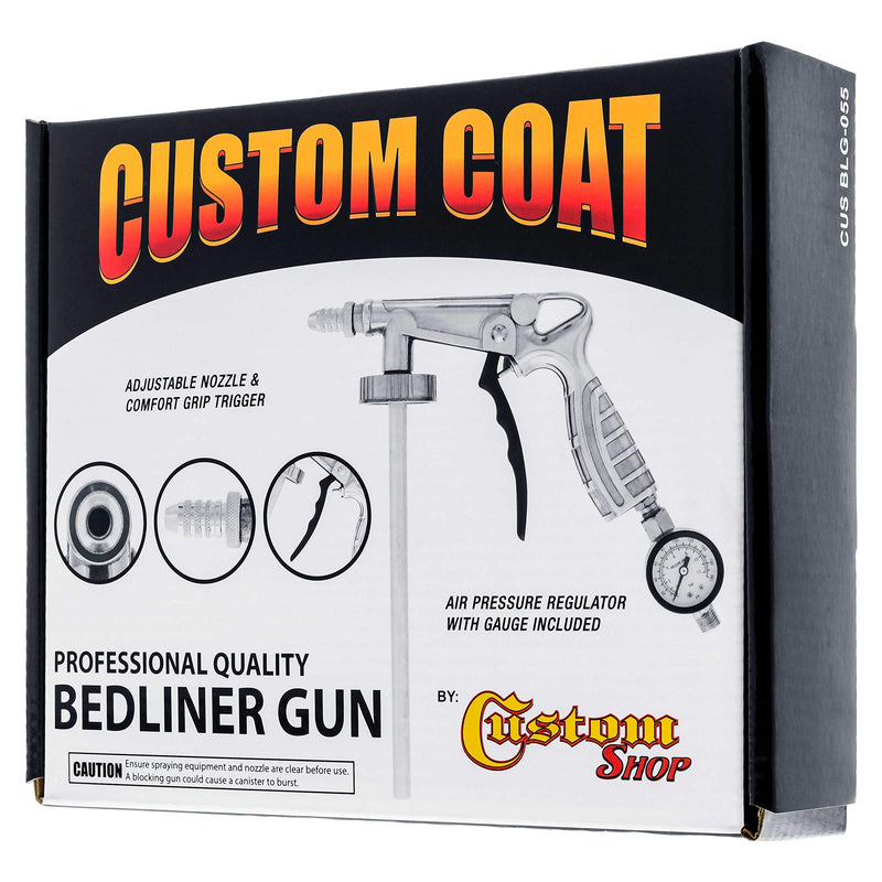  [AUSTRALIA] - Custom Coat Professional Quality Bedliner Application Gun with Regulator - Fits 1 Liter U-POL Raptor Bottles