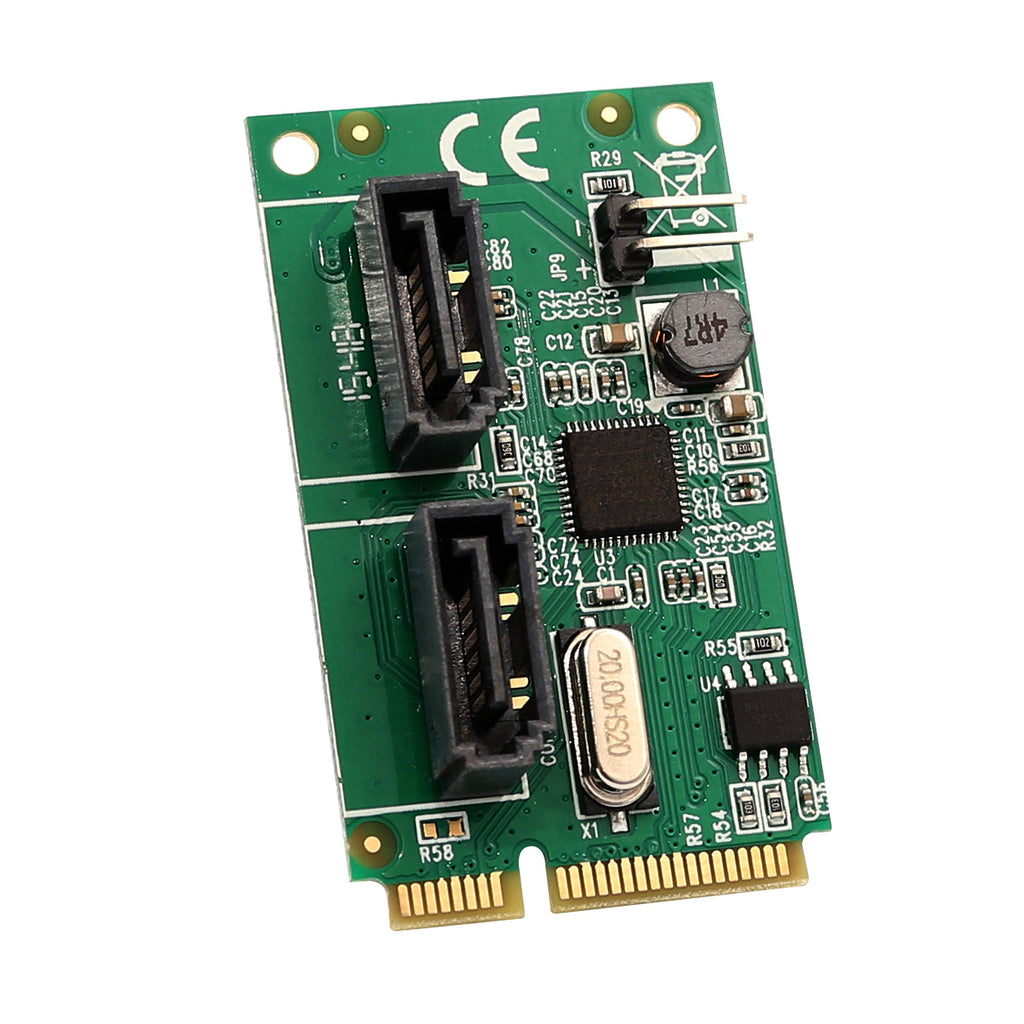  [AUSTRALIA] - 2 Port Mini PCIe to SATA III Controller Card AsMedia ASM1061 Chipset