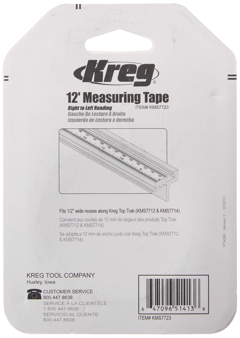 Kreg KMS7723 1/2-Inch Self-Adhesive Measuring Tape Original Version - LeoForward Australia