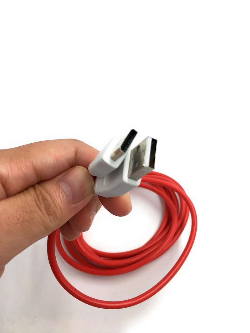 Xcivi USB Data Charger Cable Cord for Fuhu Tablets Nabi DreamTab, nabi 2S, nabi Jr, Jr. S, XD, Elev-8, 6 FT/2m (Red) - LeoForward Australia