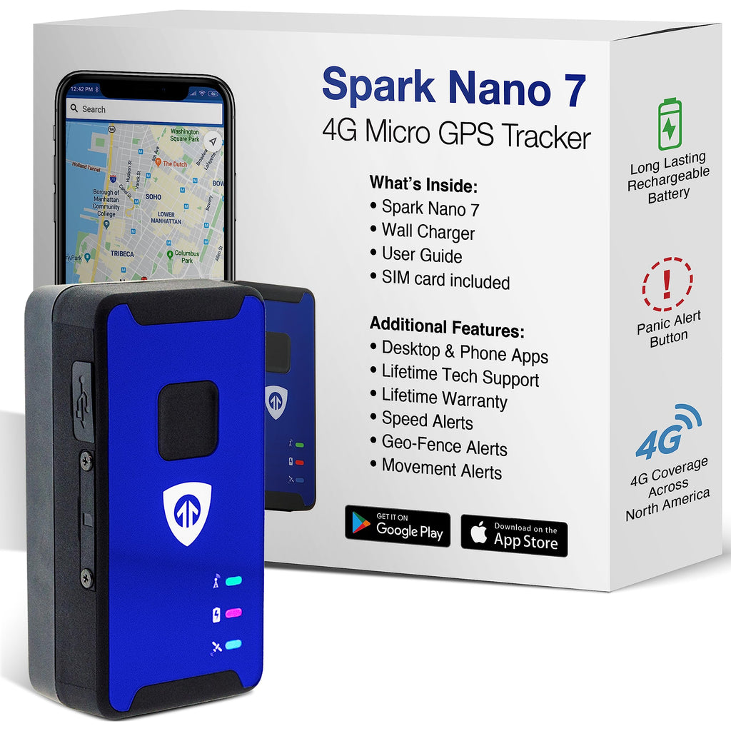 [AUSTRALIA] - Brickhouse Security Spark Nano 7 GPS Tracker for Vehicles - Covert Car Tracker Device and Fleet GPS Tracker - GPS Tracking Device with App and 4G LTE Coverage in NA - Subscription Required