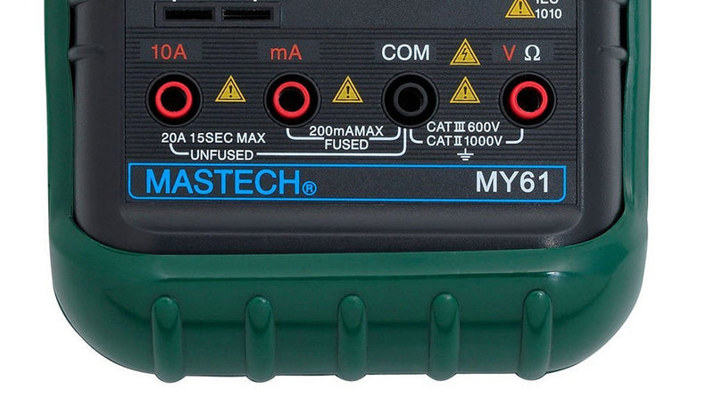Mastech MY61 Digital Multimeter, 3.5 Digit LCD, 1999 Count - LeoForward Australia