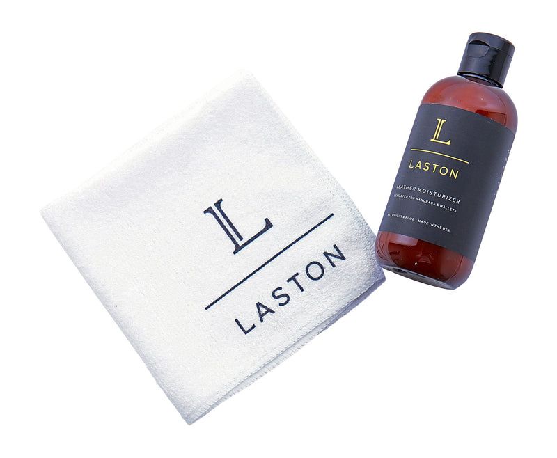  [AUSTRALIA] - Laston Leather Conditioner & Moisturizer 8 Oz | Cleans and Protects Handbags, Purses, and Wallets | Non-Darkening Formula for Luxury Leathers