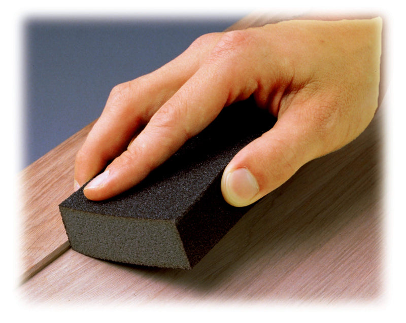  [AUSTRALIA] - 3M CP000-6P-CC Sanding Sponge Extra Fine Grit, 3-3/4 in x 2-5/8 in, Black, 6 Count