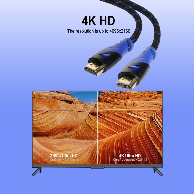 Aurum Ultra Series - High Speed HDMI Cable with Ethernet 20 Ft - Supports 3D & ARC [Latest Version] - 20 Feet 1 Pk - LeoForward Australia