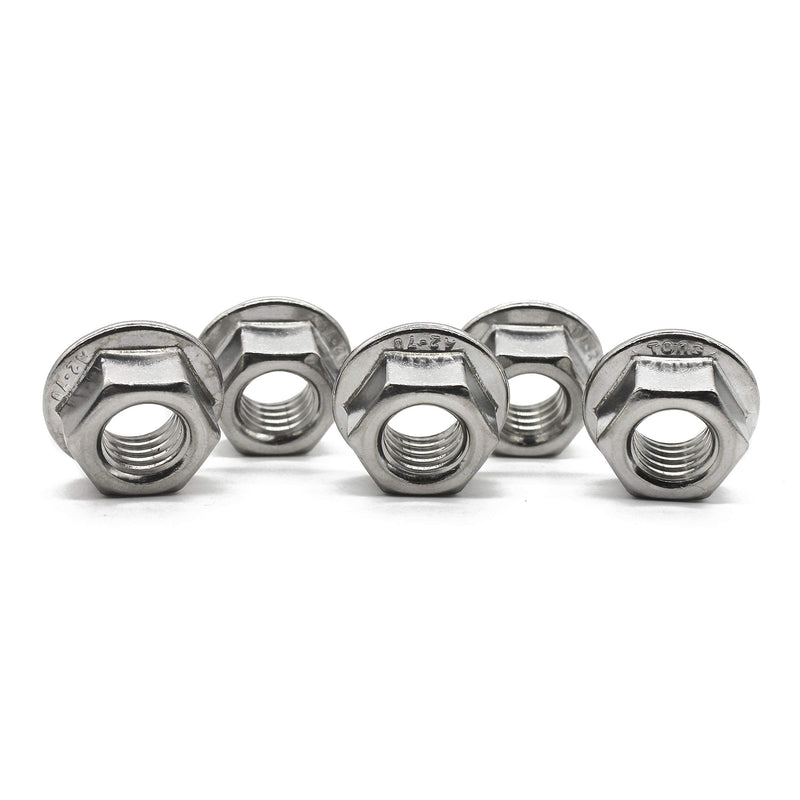  [AUSTRALIA] - FullerKreg 25 Pcs M8 x 1.25 A2 Stainless Steel DIN 6923 Serrated Hex Flange Nut, 18-8 Stainless Steel 304, Bright Finish M8 25PCS