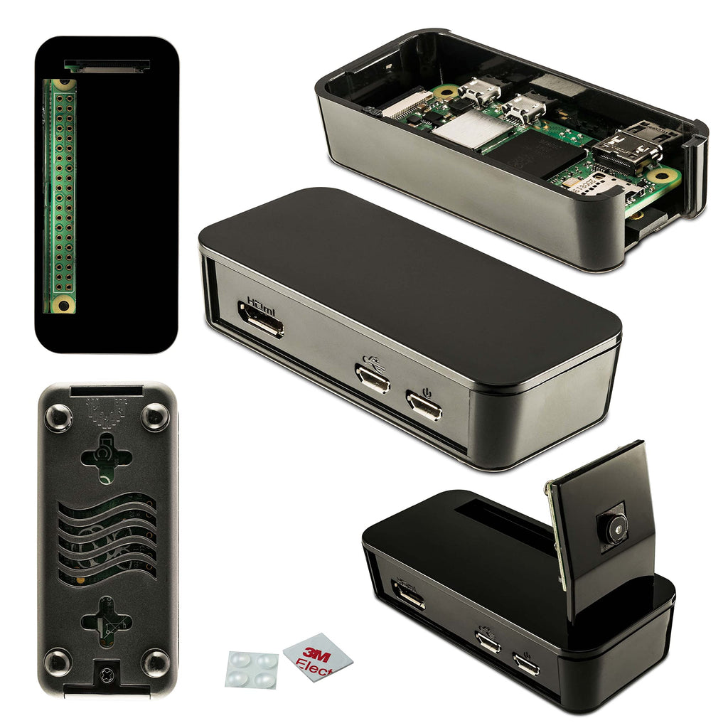  [AUSTRALIA] - Vilros Raspberry Pi Zero Compatible Multi Purpose Case (Black) Black