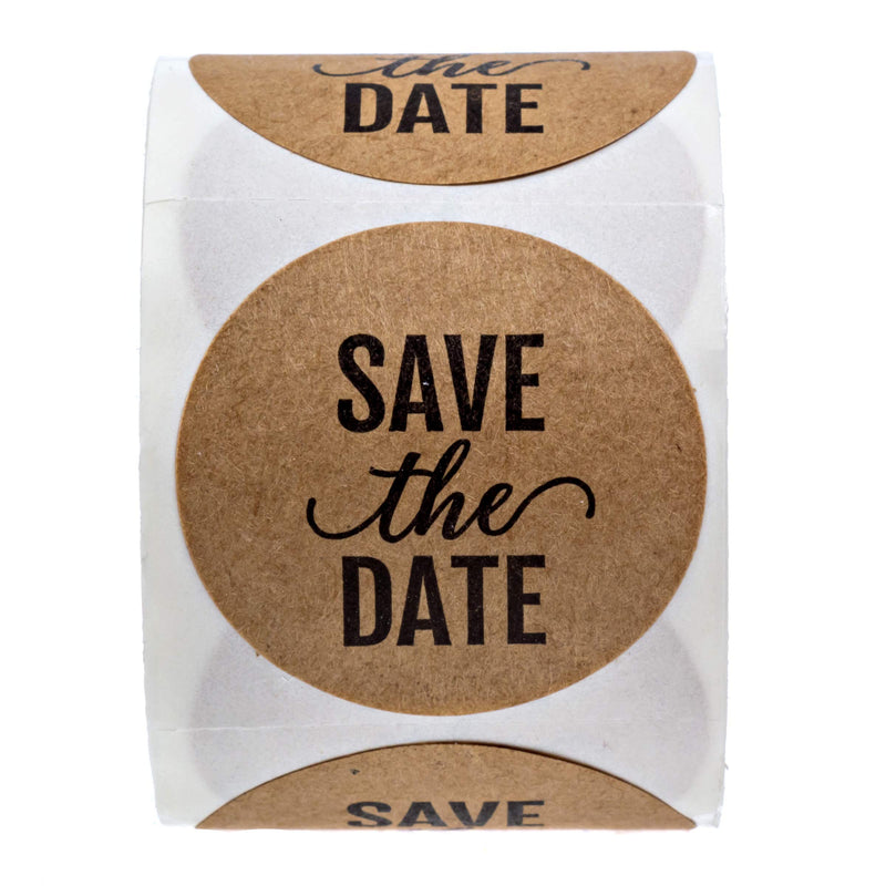 Save The Date Stickers / 250 Labels Per Roll / 1.5 inch Save The Date Wedding Seals - LeoForward Australia