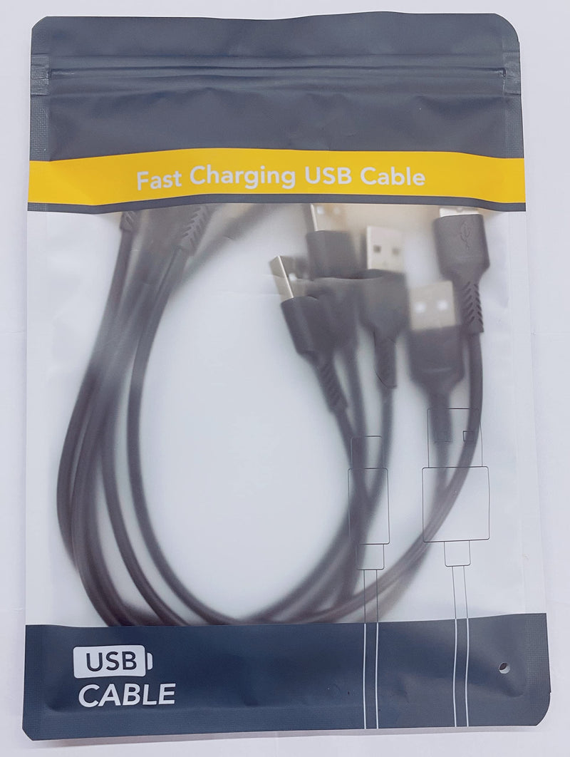  [AUSTRALIA] - Short Micro USB Cable 1ft [5 Pack] USB 2.0 Micro USB Charging Cable Android Charger Cord for Samsung Galaxy S7 Edge S6 J7 Note 5 LG Kindle Sony PS4 TV Stick Smartphones (Black) 1 Feet Black