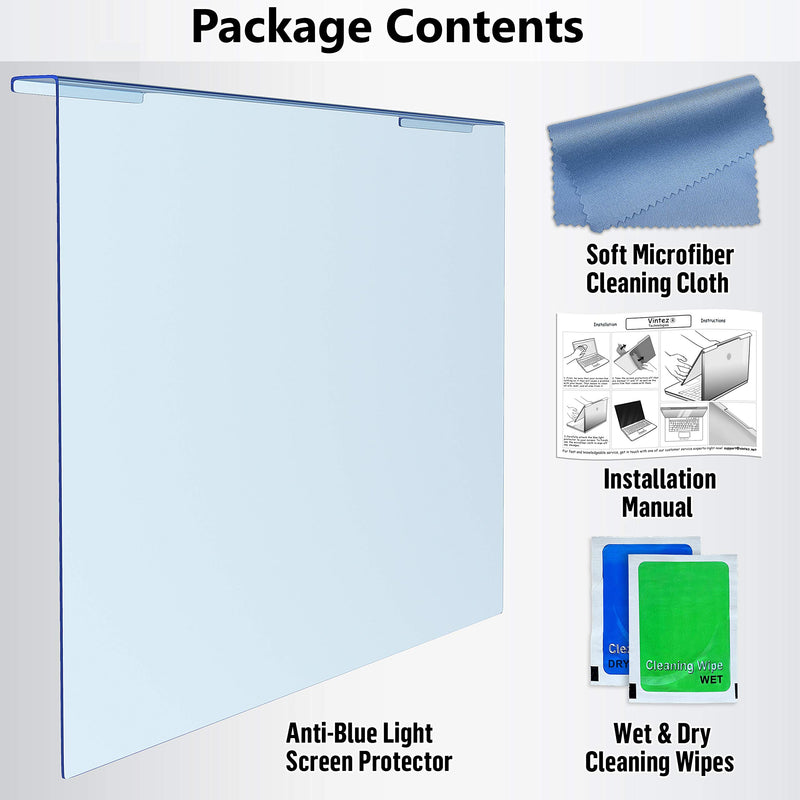  [AUSTRALIA] - Blue Light Blocking Screen Protector Panel for 14 inch Diagonal LED PC Laptop Anti-UV Eye Protection Filter Film - Widescreen Laptop Frame Hanging Type (W 12.6" X H 8.1") 14'' DIAGONAL (16:9)