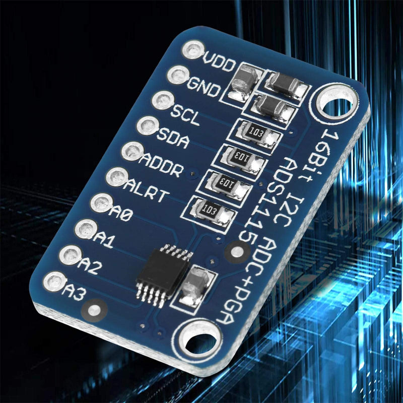  [AUSTRALIA] - ADC Module, 1pcs ADS1115 16-bit I2C ADC Development Board Analog to Digital Converter Module