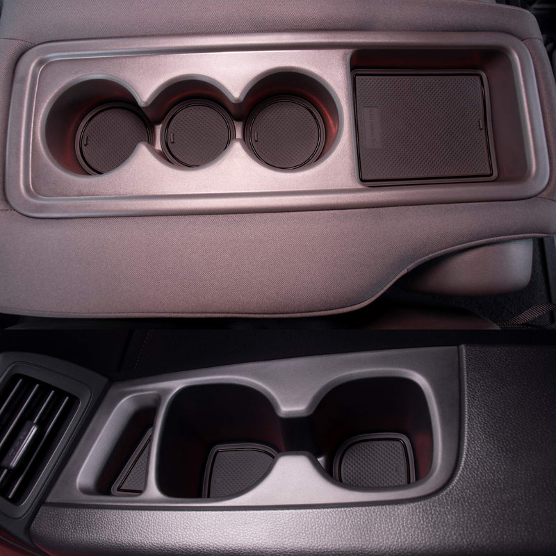  [AUSTRALIA] - CupHolderHero for Honda Odyssey 2018-2020 Custom Liner Accessories – Premium Cup Holder, Console, and Door Pocket Inserts 40-pc Set (Solid Black) Solid Black