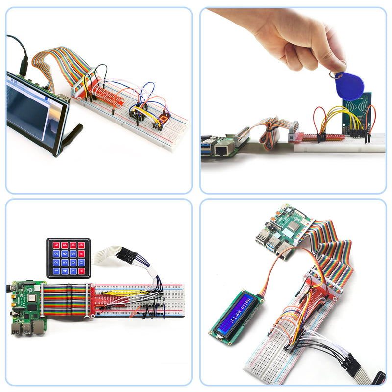  [AUSTRALIA] - Miuzei Starter Kit for Arduino Projects Electronics Kit with Breadboard with 58 Lessons, 235 Components LC Display, Breadboard, Sensors, Relays, GPIO Expansion, for Raspberry Pi Course