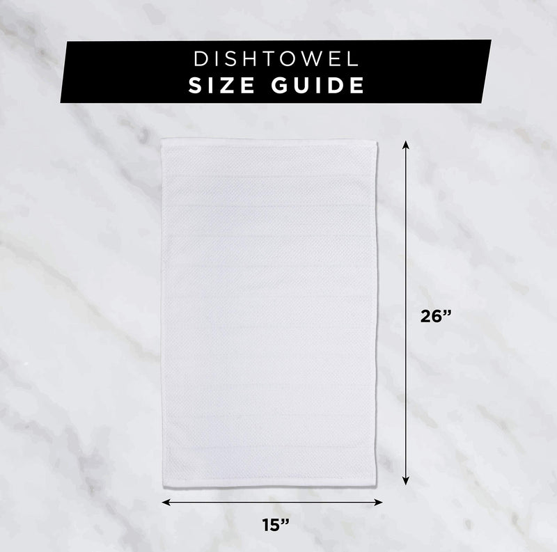  [AUSTRALIA] - DII Cotton Waffle Terry Dish Towels, 15 x 26" Set of 4, Ultra Absorbent, Heavy Duty, Drying & Cleaning Kitchen Towels-Aqua 15x26" Aqua