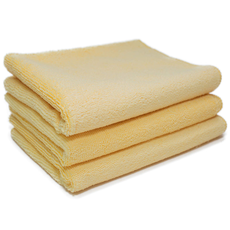  [AUSTRALIA] - Meguiar's X2020 Supreme Shine Microfiber Towels, Pack of 3,Yellow Yellow