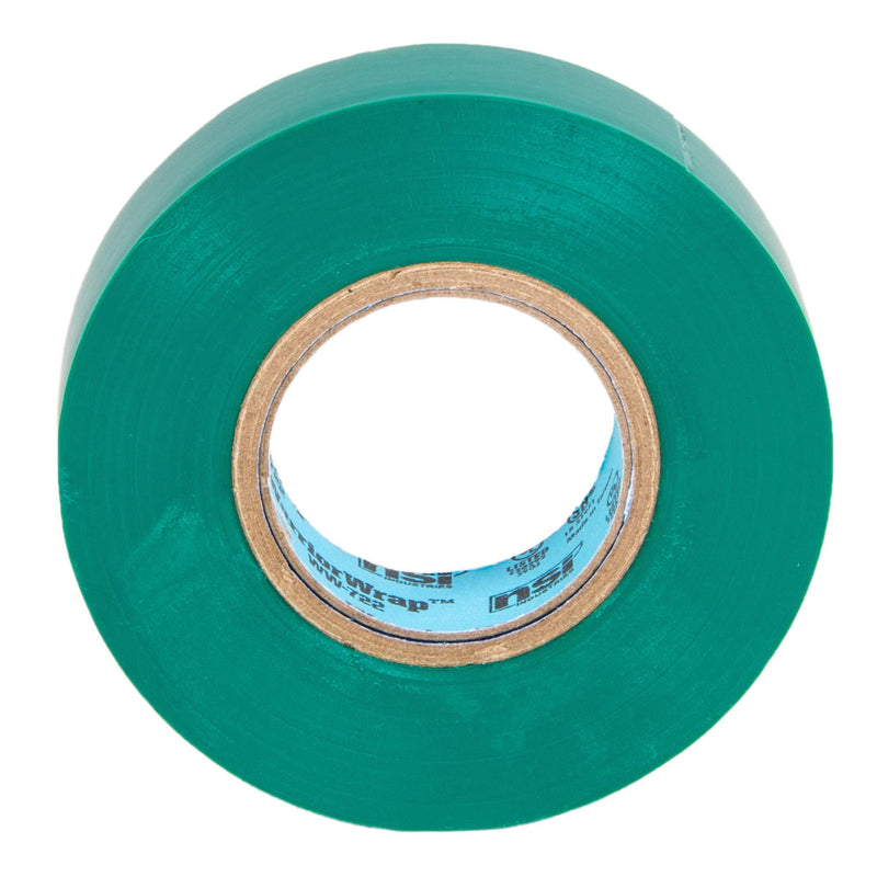  [AUSTRALIA] - NSi Industries WarriorWrap Select 3/4 in. x 60 ft. 7 mil Vinyl Electrical Tape, Green (WW-722-GN)