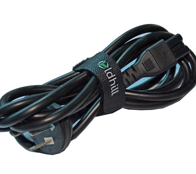  [AUSTRALIA] - Oldhill Hook and Loop Fastening Straps (50 Pack) - Black