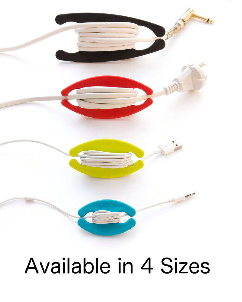  [AUSTRALIA] - Bobino Cord Wrap - Multiple Colors - Stylish Cable and Wire Management/Organizer (Extra Large, Red)