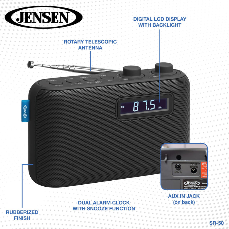  [AUSTRALIA] - Jensen® Portable AM/FM Digital Radio