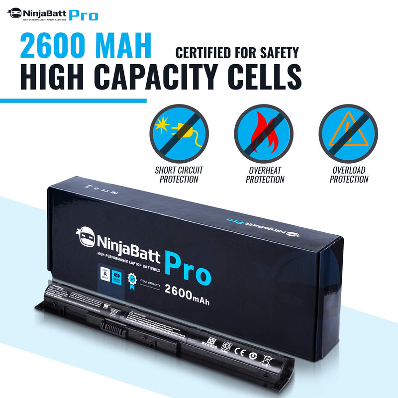  [AUSTRALIA] - NinjaBatt Pro Battery for HP 756743-001 V104 VI04 756744-001 756478-422 756478-851 756745-001 756479-421 756480-421 450 G2 450 G3 440 G2 15-P030NR VI04XL - Samsung Cells [4 Cells/2600mAh/38Wh]
