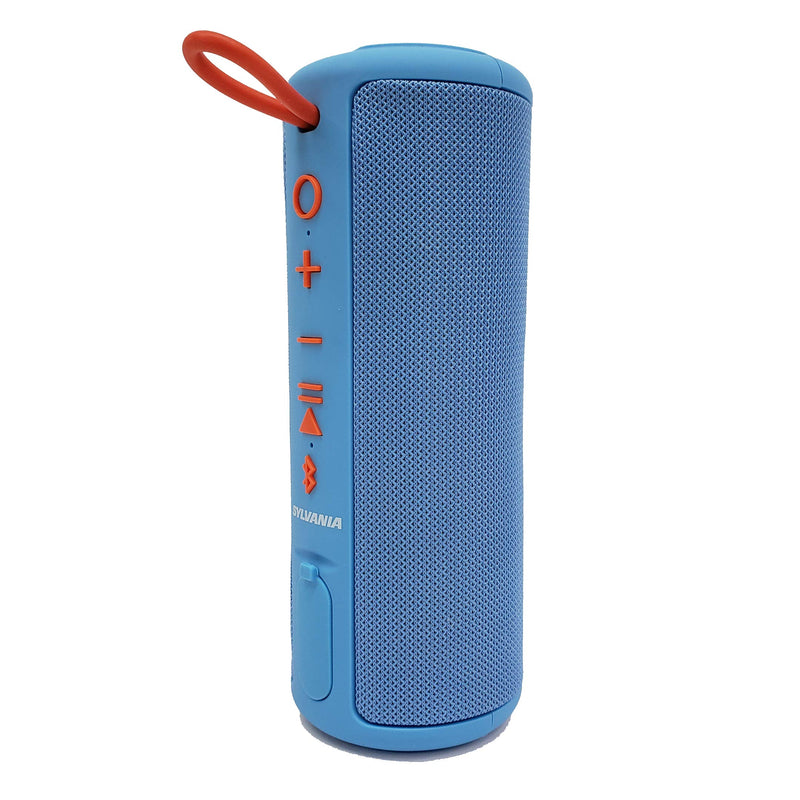 SYLVANIA SP953-BLUE Rubber-Finish Bluetooth Speaker with Cloth Trim (Blue) Blue - LeoForward Australia