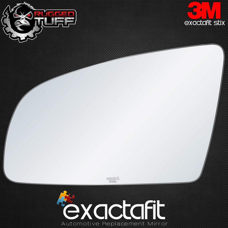 exactafit 8015L Driver Side Mirror Glass Replacement Plus 3m Adhesives Compatible With Audi A3 A4 S4 A6 S6 Quattro Left Hand Door Wing LH - LeoForward Australia