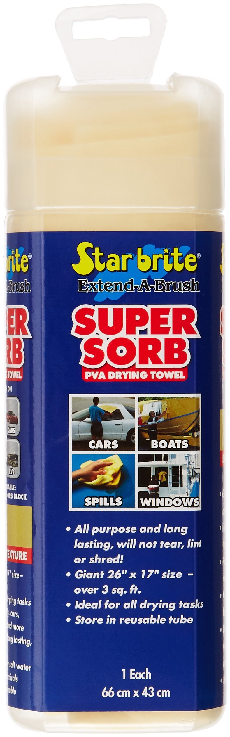  [AUSTRALIA] - STAR BRITE 040046 Supersorb Smooth Fast Dry Chamois Synthetic PVA Wipes