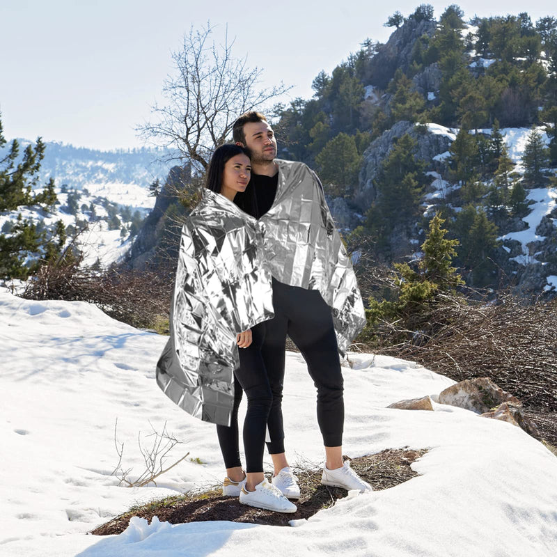 [AUSTRALIA] - Emergency Mylar Thermal Blankets -Space Blanket Survival kit Camping Blanket (Pack of 6). Perfect for Outdoors, Hiking, Survival, Bug Out Bag ，Marathons or First Aid