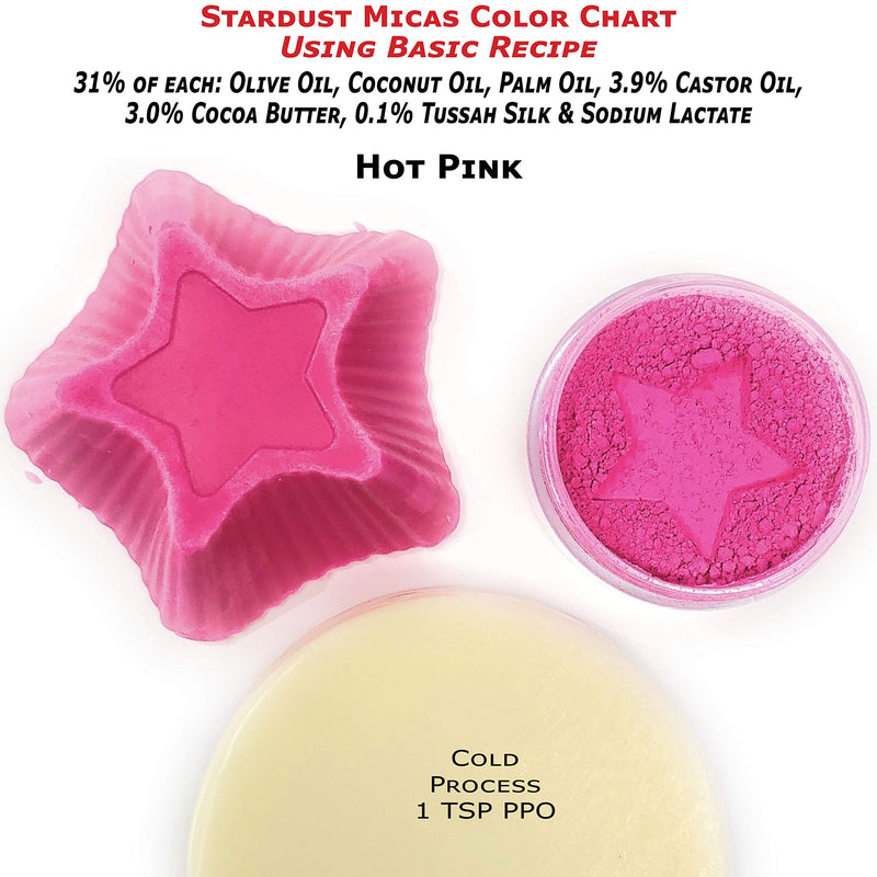 Neon Pink Pigment Powder for Cold Process Soap Making, Hot Pink Pigment Powder for Resin, Fluorescent Neon Pink Pigment Powder, Color Stable, Stardust Micas Hot Pink Pigment (Hot Pink, 10 Gram Jar) - LeoForward Australia