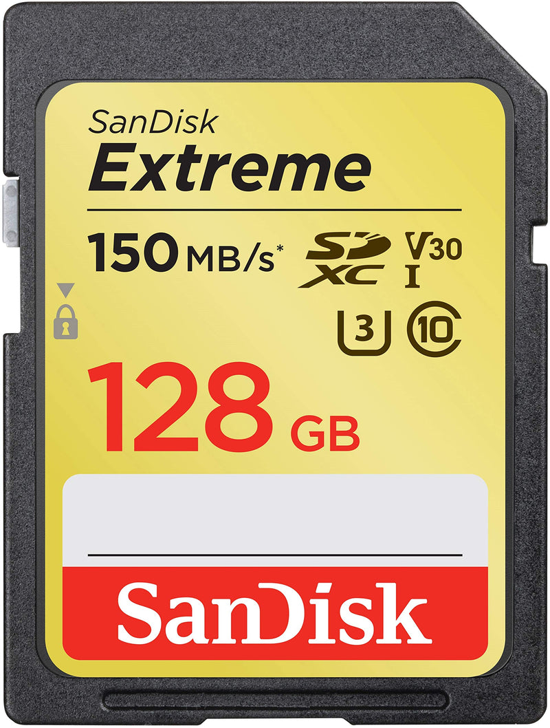  [AUSTRALIA] - SanDisk 64GB Extreme SDXC UHS-I Memory Card - C10, U3, V30, 4K, UHD, SD Card - SDSDXV2-064G-GNCIN & 128GB Extreme SDXC UHS-I Memory Card - 150MB/s, C10, U3, V30, 4K UHD, SD Card - SDSDXV5-128G-GNCIN