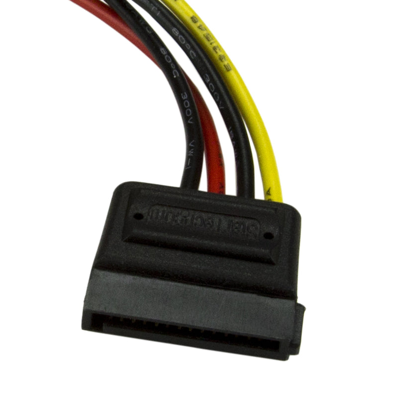  [AUSTRALIA] - StarTech.com 6in 4 Pin LP4 to SATA Power Cable Adapter - LP4 to SATA - 6in LP4 to SATA Cable - 4 pin to SATA Power Straight