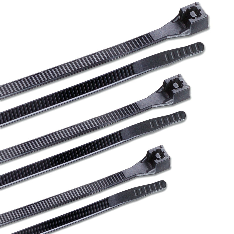  [AUSTRALIA] - Calterm 71111 Assorted Cable Ties, 4, 6 and 8 inch, 18 and 45 lb, Electrical Wire and Cord Management, Nylon Zip Tie, 500 Pk, UV Resistant Black 500 Pack 4, 6 & 8 inch. UV Black