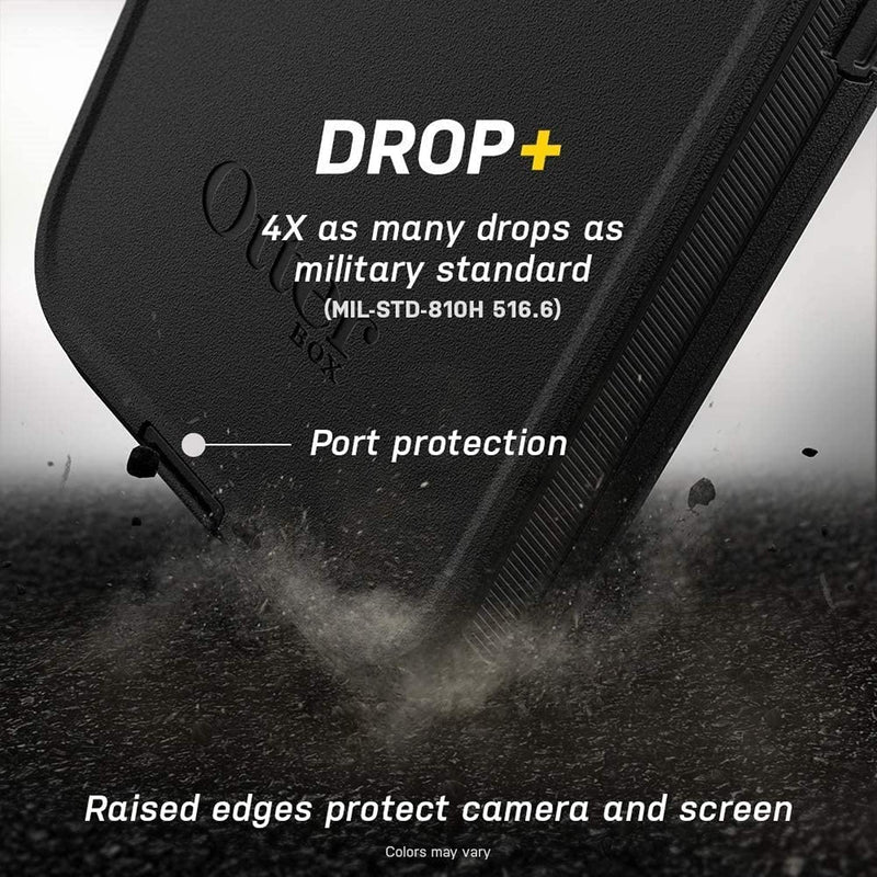  [AUSTRALIA] - OtterBox Defender Series Rugged Case for iPhone 12 Mini - Case Only - Bulk Packaging - Black - with Microbial Defense