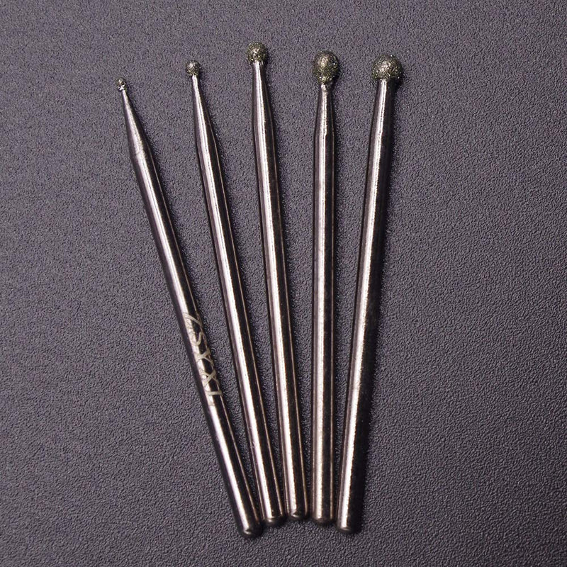 Wolfride 30Pcs Diamond Burr Set Diamond Drill Bit for Gemstone, Sea Shell, Glass, Ceramic, Metal - LeoForward Australia