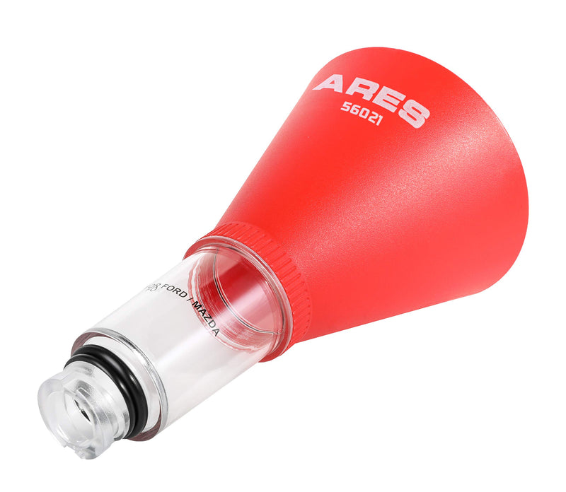  [AUSTRALIA] - ARES 56021 - Oil Funnel for Ford and Mazda - Spill-Free Oil Filling - Easy to Use 1-Person Design - Fits Multiple Applications
