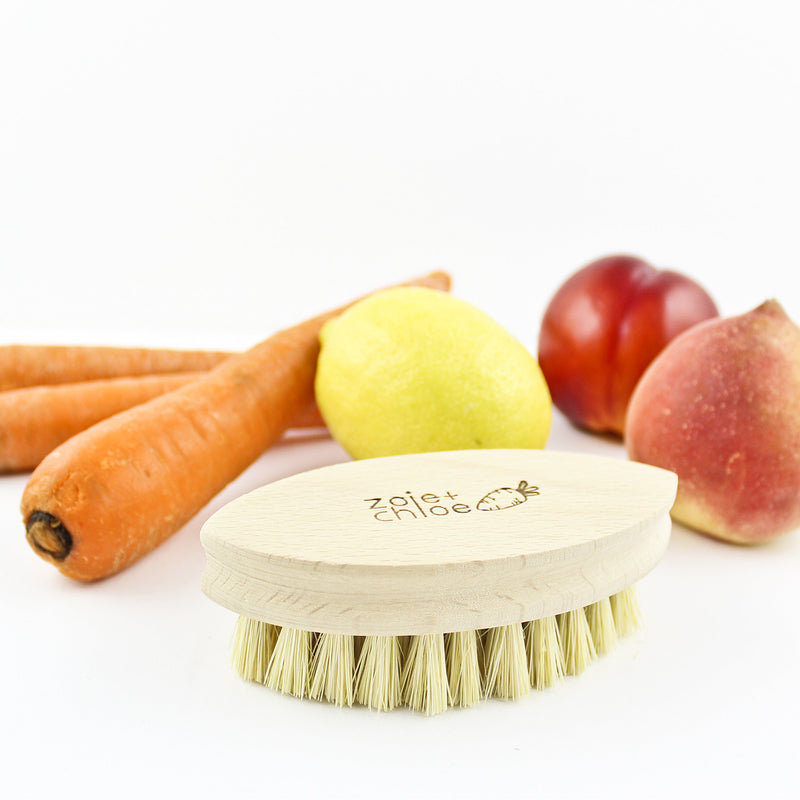 Zoie + Chloe 100% Natural Plant-Fiber Soft Bristles Vegetable Brush Small 4.3 INCH - LeoForward Australia