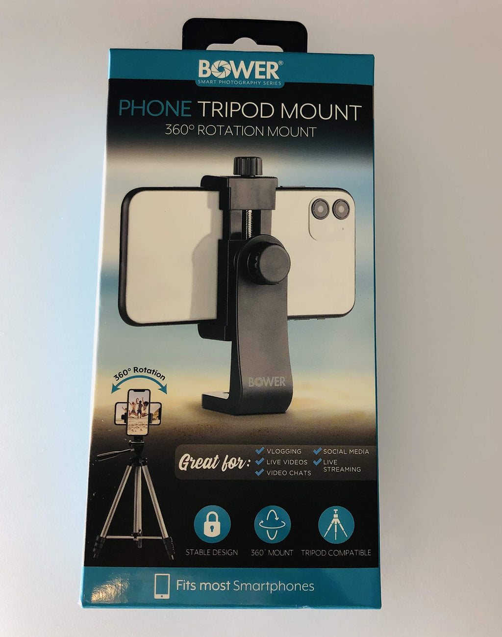  [AUSTRALIA] - BOWER Phone Tripod Mount- Fits Most Smartphones