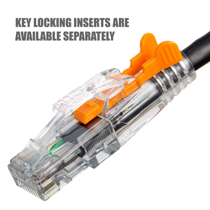  [AUSTRALIA] - NTW 10 ' Lockable CAT6 Patented net-Lock RJ45 Ethernet Network Patch Cable (UTP), Snagless, Black (NL-U6K-010BK) 10 feet