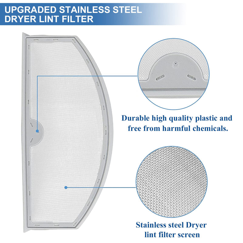  [AUSTRALIA] - WE03X23881 Dryer Lint Filter Assembly by Techecook - Replacement for GE Hotpoint Dryer 4476390, AP6031713, PS11763056, EAP11763056