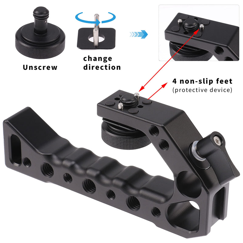  [AUSTRALIA] - Fotga Alloy Aluminum Camera Cage Stabilizer Bracket + Top Handle for Sony A7C ILCE-7C α7C Mirrorless DSLR Camera Video Film Making