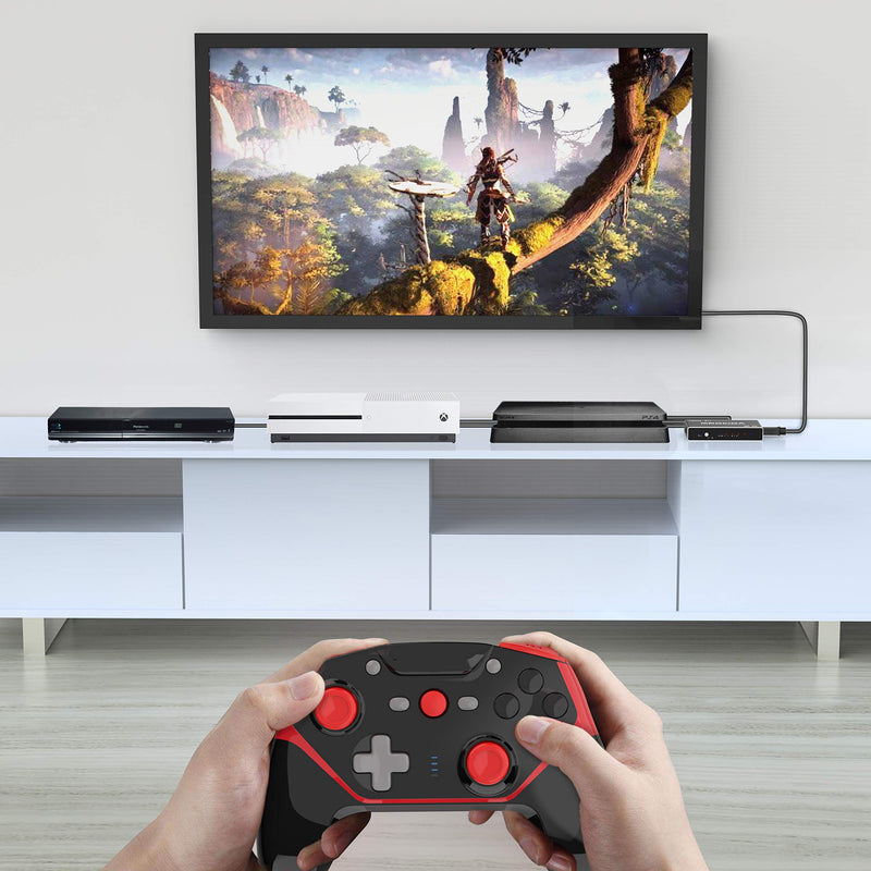  [AUSTRALIA] - Mrocioa HDMI Switch 4K 5 in 1 Out HDMI Switcher 5 Port with IR Remote Control HDMI 1.4 Splitter Support 4K@30Hz 2160P 1080P Switch 4K 5 Port 1.4 Black