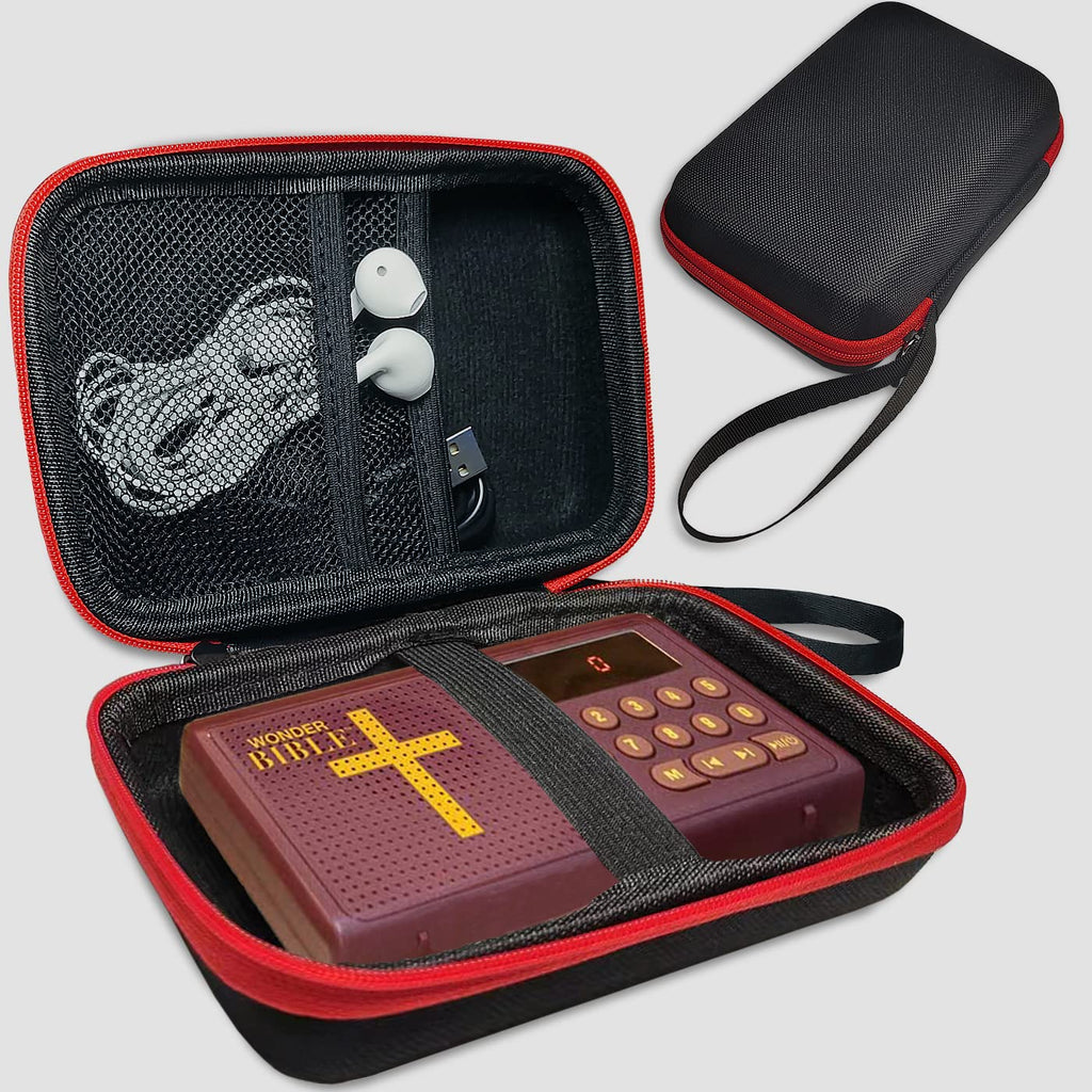 [AUSTRALIA] - Hard Carrying Case for Wonder Bible KJV- The Talking Audio Bible Player, Storage Holder for Wonder Bible NIV Audio Bible Player Accessories (Case Only)