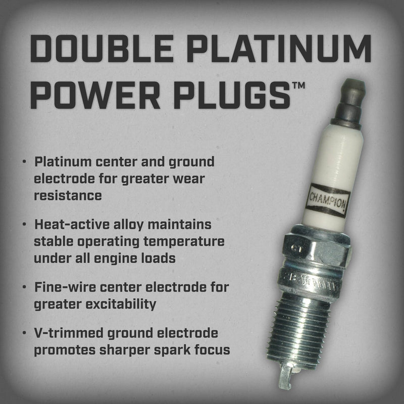 Champion 7963 Double Platinum Power Replacement Spark Plug, (Pack of 1) - LeoForward Australia