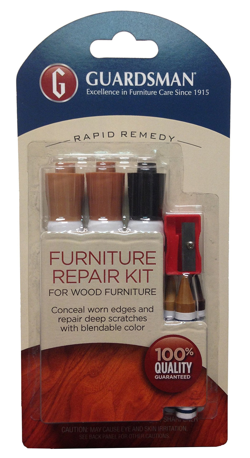  [AUSTRALIA] - Guardsman 500600 Repair Kit-Quickly Touch-Up and Fill Scratched and Blemishes in Wood Furniture, 3 Colors, Brown Tones Furniture Repair Kit