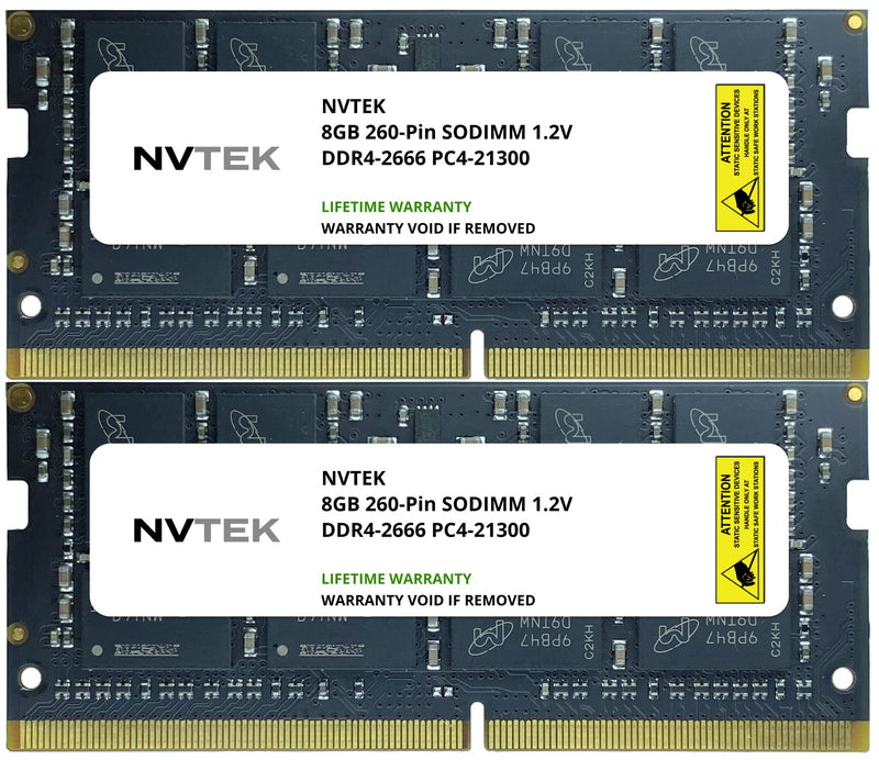  [AUSTRALIA] - NVTEK 16GB (2x8GB) DDR4-2666 PC4-21300 SODIMM Laptop RAM Memory Upgrade…