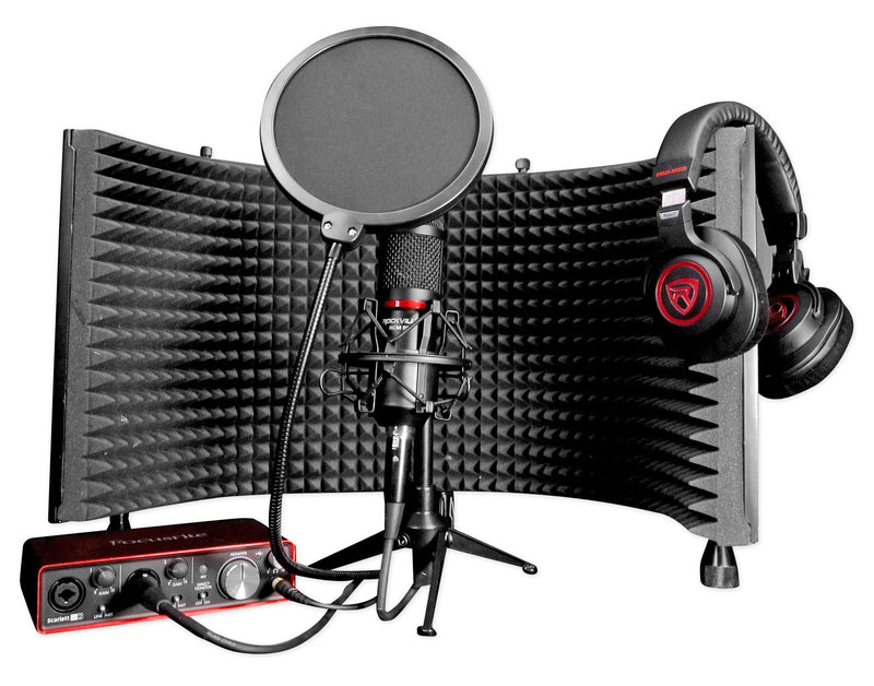  [AUSTRALIA] - Rockville RDTS Adjustable Height Studio Desktop Tripod Microphone Stand+Mic Clip