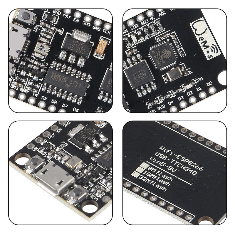  [AUSTRALIA] - DORHEA 10Pcs NodeMCU V3 Lua WiFi Module Integration of ESP8266 + Extra Memory 32M Flash, USB Serial Port Converter CH340G Compatible for NodeMCU Board 10